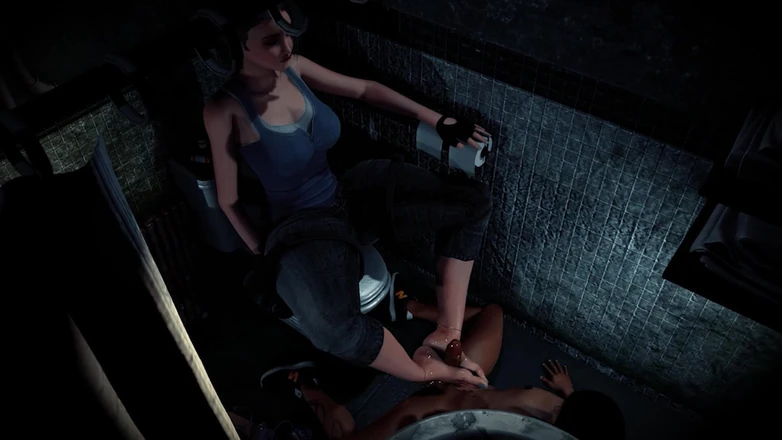 3DHentaiBeauties: Jill Save Room Foot Session