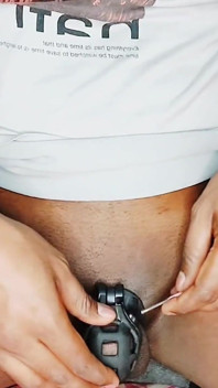 How to Wear Chastity Cage Amd Butt Plug