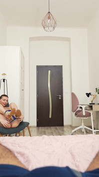 Arina Verlegen Interraciale Slordige POV Diep in Keel Klaarkomen in De Mond Pijpbeurt