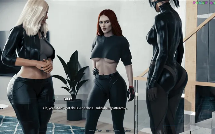 Porny Games: Cybernetic Seduction by 1thousand - Threesome on the Wharehouse 22