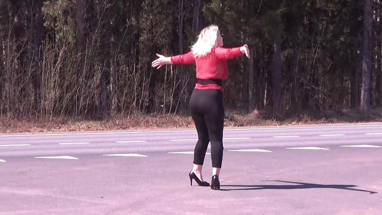 RedRoseRus: Zwarte transparante legging - plagen op de weg
