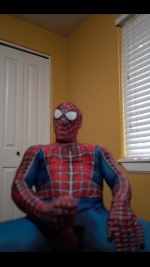 Reese Rideout: Cumming in a Spider Man Costume