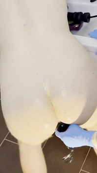 Analtoy Testen an Meinem Sklaven