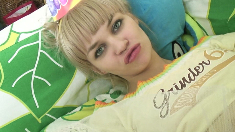 Adult Deluxe: Skinny Russian teen covered in sperm