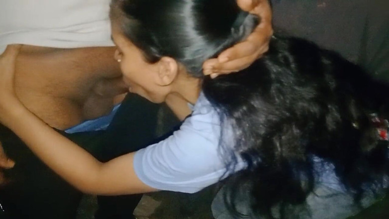 NikiRathod: Blowjob Series Having Blowjob Behind the Truck at Midnight