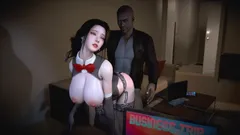 3d ama de casa japonesa super caliente con lencería sexy tiene sexo con bbc
