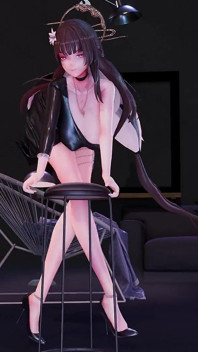 Mmd brave girls-rollin', tarian pasangan, tarian Korea, pakaian dalam, striptis