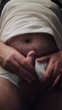 Daddy Bear Wanking in My Tighty Whiteys