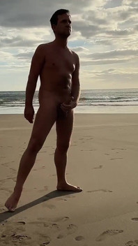Tim Blesh Cumshot Outdoor on the Beach