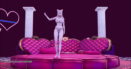 3D-Hentai Games: Anitta - Парадинха Ahri Kda, сексуальный эротический танец, обычная камера