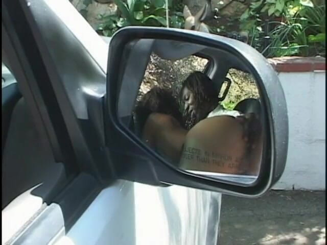 Hot and Wet: Horny stud banging a slutty black girl in the van...