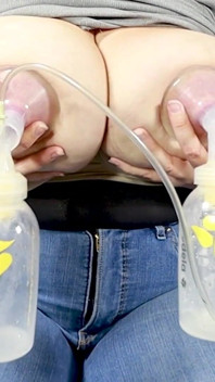 Milking My 36 H Tits