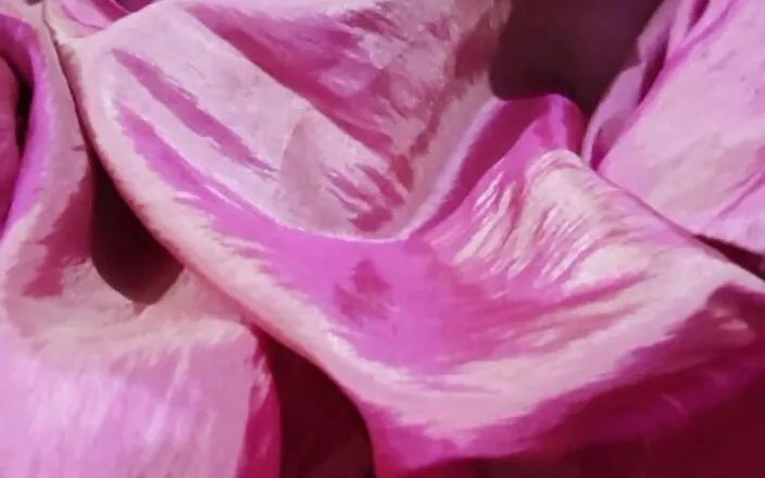 Satin And Silky: Satin Silk Handjob Porn - Dick Head Rub with Pink Shaded...