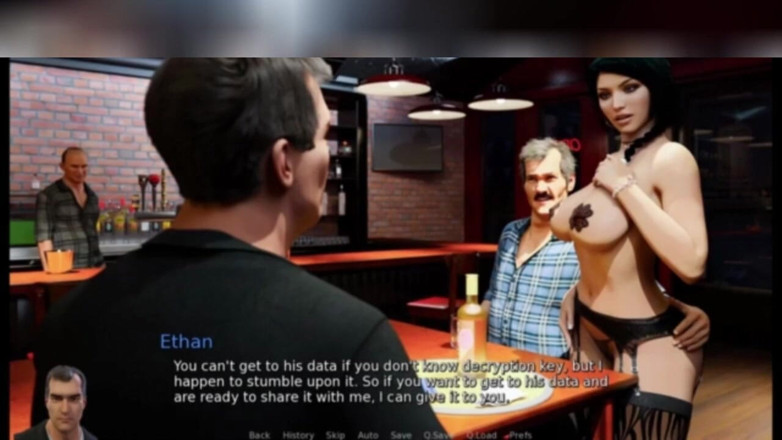 3DXXXTEEN2 Cartoon: Anna es humillada en el bar. 3D porno, sexo de dibujos...