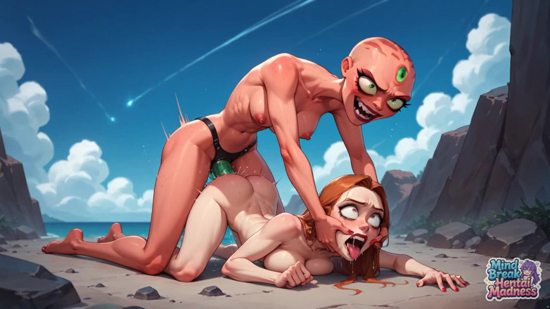 Mind Break Hentai Madness: Milk Spray Orgasm: White Elf Goddess' Mind Break Hymen Assault