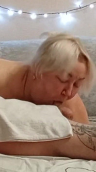 Neighbor Sucks Cock and Swallows Cum