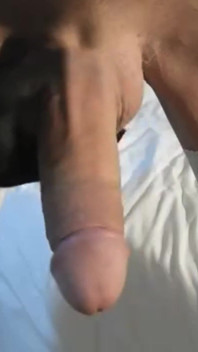 Close up of My Big Cock with White Stockings
