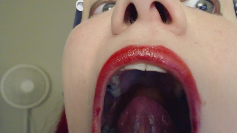 Scarlet Vixen: Fetish lidah mengisi tekak dan mulut