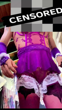 Gorgeous TS Femboy Teen Horny Outside Lingerie Panties