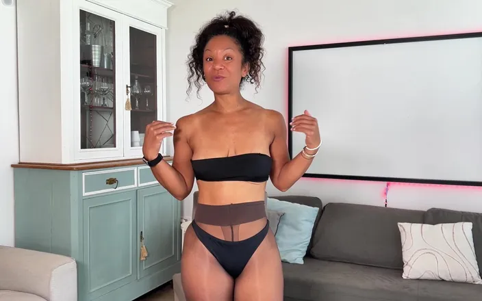 Miss Fluo: Glute Workout with Pantyhose for Big Ass MILF