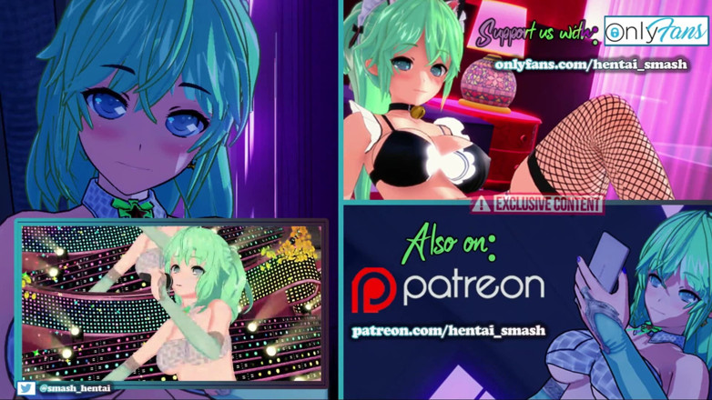 Hentai Smash: Sayori strapon šuká Moniku, dokud se neudělá - Doki Doki literature club...