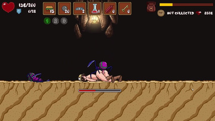 LewdArcade: Permainan gulir samping petualangan Hailey [bagian 04] Permainan seks mini [18+] Permainan game...