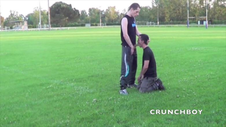 Crunch Boy: Amazing risky sex in football stadium !!!!