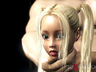 3dxpassion: 美丽的少女在黑暗的地牢里被大怪物狠操