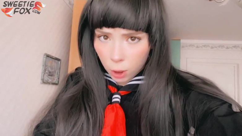 Sweetie Fox: Brunette college girl deepthroat and riding on big cock after...
