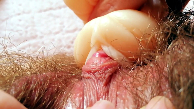 Cuteblonde666: Huge clitoris fake vagina masturbation big clit rubbing sucking orgasm