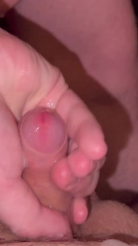 Cumparty: My Little Uncut Cock Is Squirted Full of Cum and Jerked off with It Until I Squirt Too