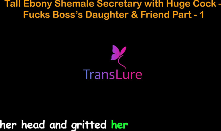 TransLure: Anglický audio sexuální příběh - vysoká ebenová shemale sekretářka s obrovským...