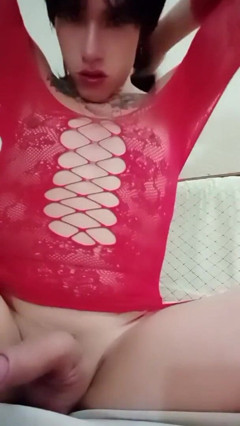 Tgirl Enjoying Her Masturbation Until Her Orgasm