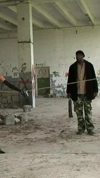 Black Sado Master Spank Subs
