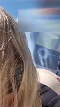 Teen Slut Public Doggy Fucked on the Beach!