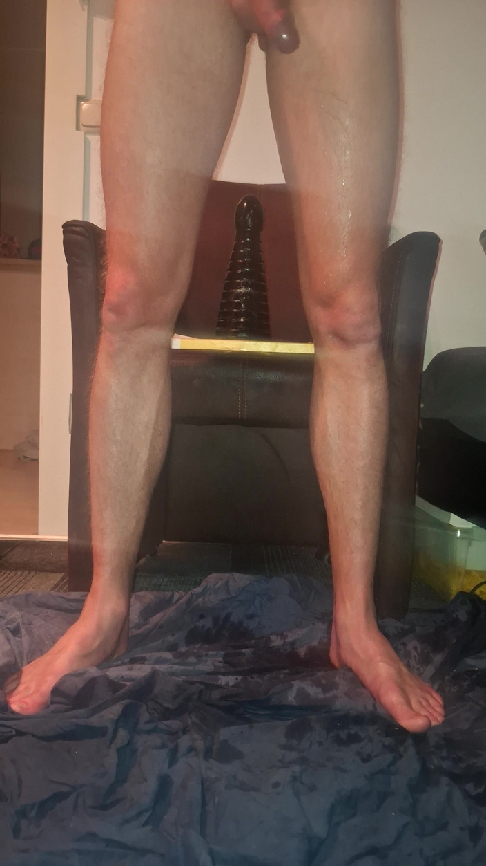NoFace Twink X: Solo Gay Twink Anal Dildo - Extreme Pissing Orgasms