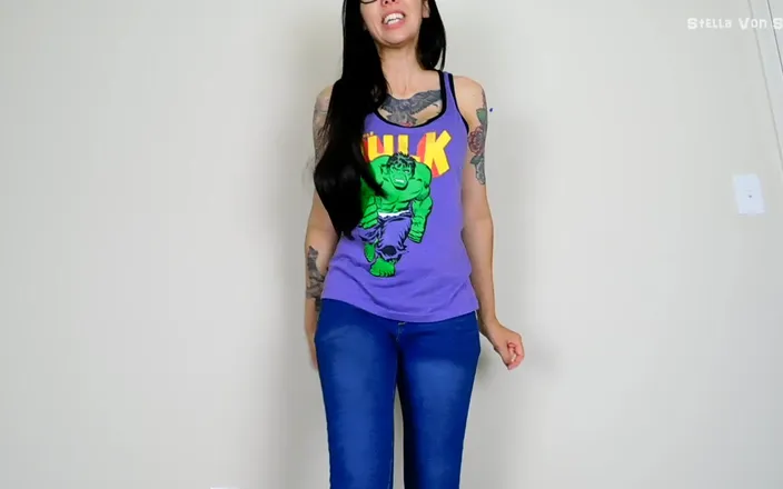 Stella Von Savage: Nerdy Girl Busts Your Balls - POV Humiliation