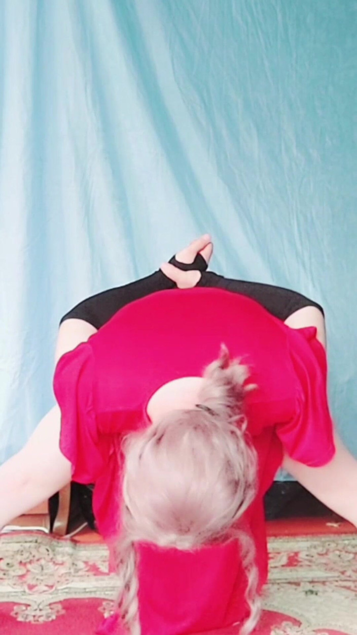 Kitty_Cross: Výprask na obličej Sissy Roztomilé Crossdresser děvka Bílá Velká Přírodní...