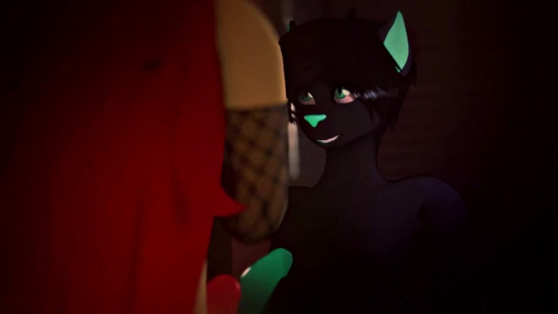 Velvixian 3 Furry: Sledge a Sam Jsou zaneprázdněni v večeři (chlupatý sex)