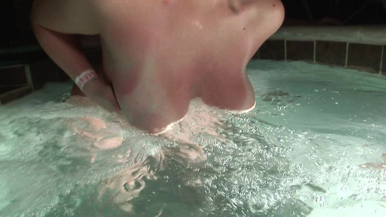 Hot Girlz: Cute chubby teen shaking her big juicy tits by the...