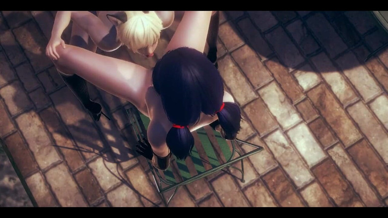 HentaiTubes: Ladybug Hentai 3d - Cunnilingus dan dikongkek melalui dinding oleh kucing Noir...