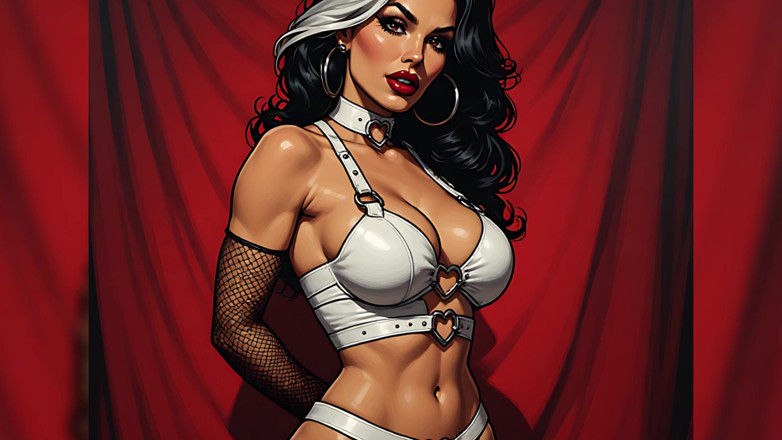 AI Porn: Pin-up Babe Art