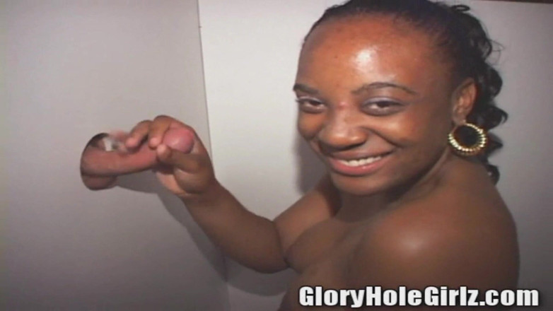 Glory Hole Girlz: Bearded Black Bitch Teen Sucks N Fucks with Nasty Hairy...