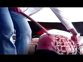 Stepdaughter slapping his bare ass