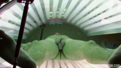 Czech Gay Solarium: Solarium gay Ceko 22 pejantan robek-robek bugil di depan kamera