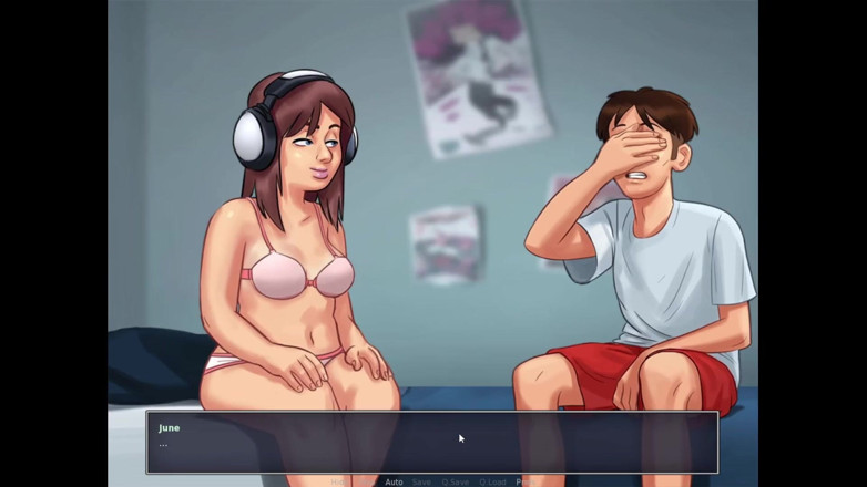 LewdArcade: Summertime Saga June Animation Collection [parte 22] Jogo de sexo nu [18+] Jogo...
