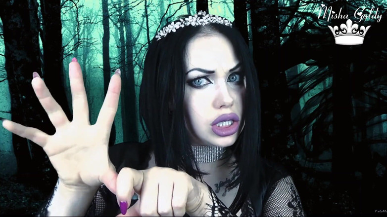 Goddess Misha Goldy: The Princess of darkness will eat you piece by piece