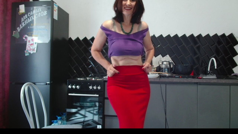 AngelaMilf: These Days in the Kitchen There Are a Lot of...