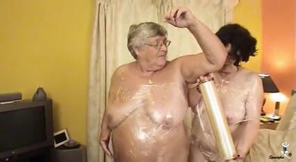 Dirty Doctors Clips - Mature British Lesbians: Clingfilm Capers