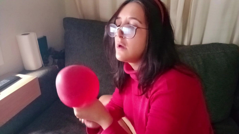 Bunny Looner: Tüm çıplak vücudumla balon sıkıyor - tavşan tezgahçı